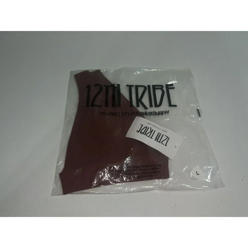 NWT! - 12TH TRIBE RIVER Rylie Rust Ribbed Bralette Tops super cute size LARGE - Picture 7 of 8